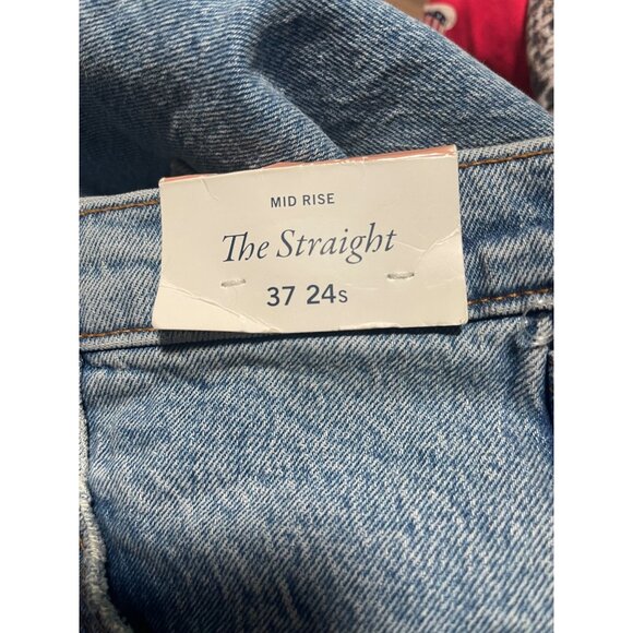Abercrombie & Fitch Womens Mid Rise Straight Jeans Plus Size 24 Short - Picture 3 of 8